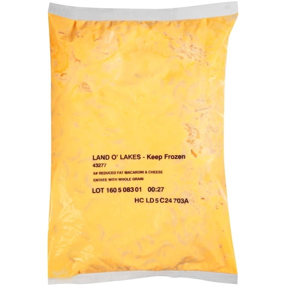 Land O Lakes Macaroni and Cheese with Whole Grain, 5 Pound - 6 per case.
