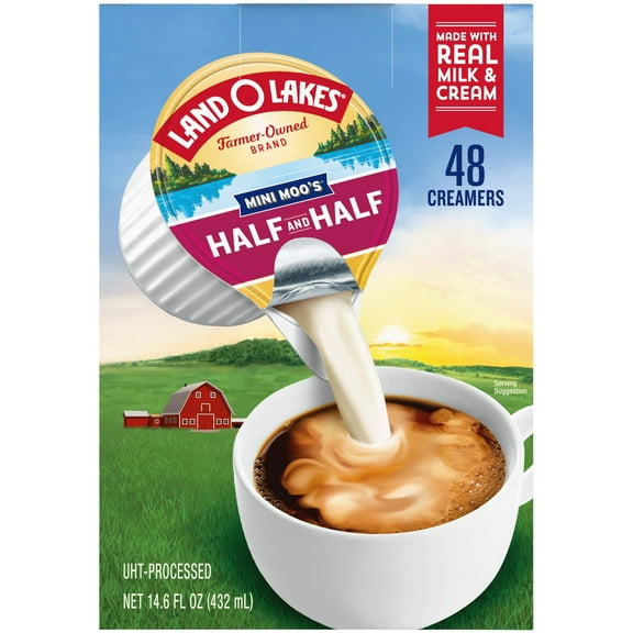 Land O Lakes Mini Moos Half And Half Creamer Singles, 48 Count