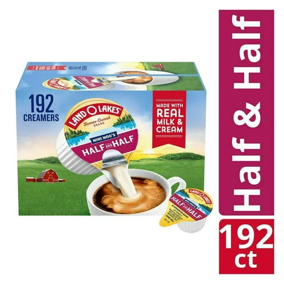 Land O Lakes Mini Moo?s Half & Half Creamer Singles Packets, 192 Count