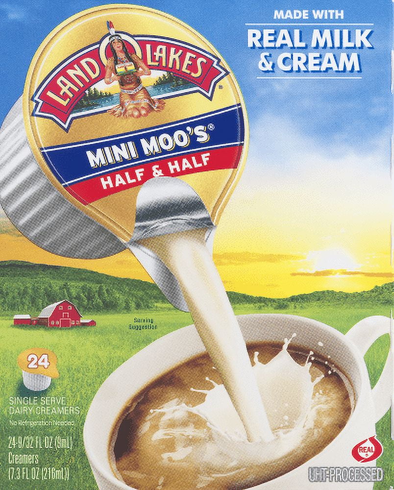 Land O Lakes Mini Moo's Half & Half Dairy Creamers (Pack of 8)