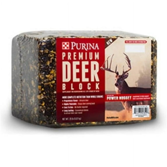 Purina Animal Nutrition Feed 129785 20 lbs Premium Deer Block