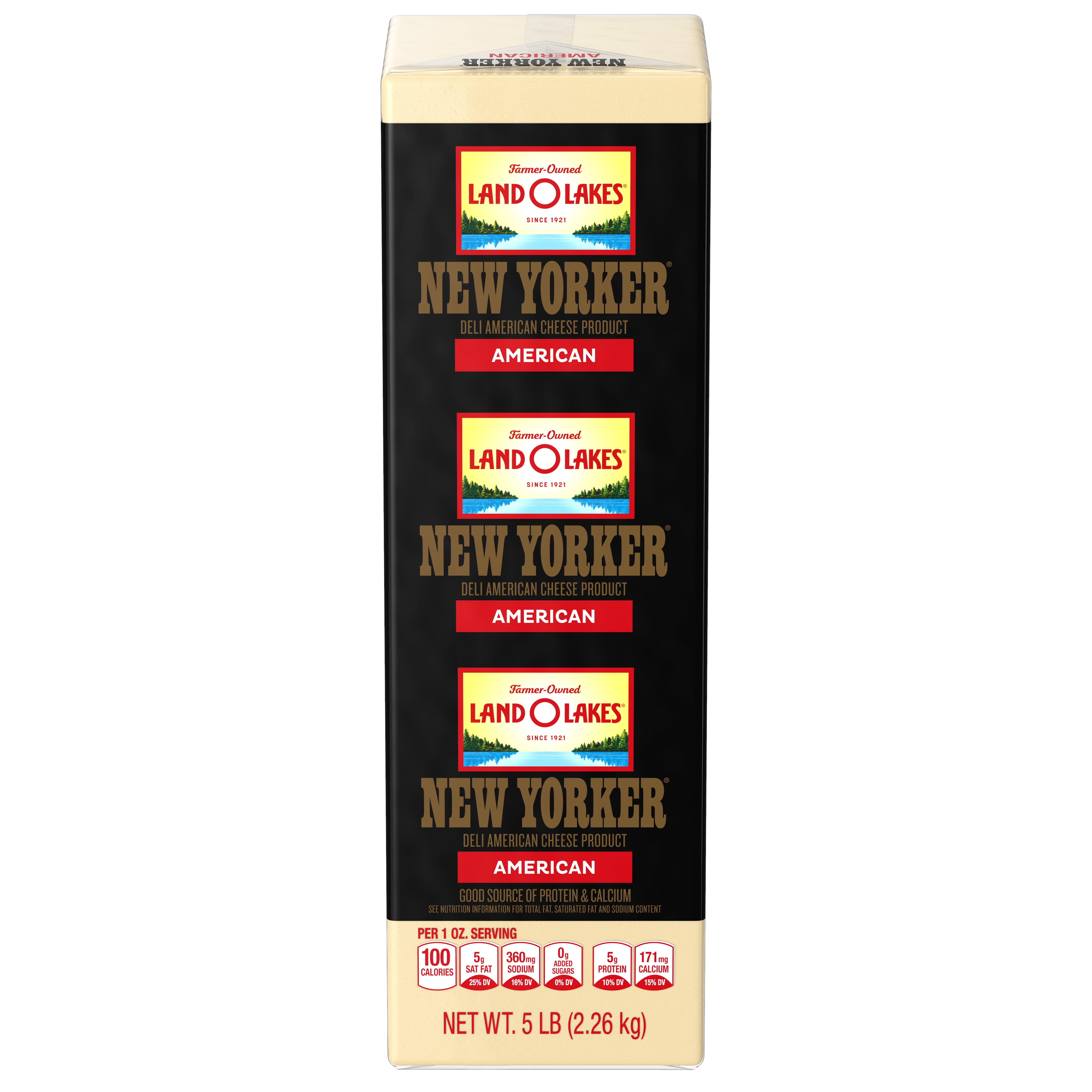 Land O Lakes Refrigerated New Yorker White Deli American Cheese, Sliced