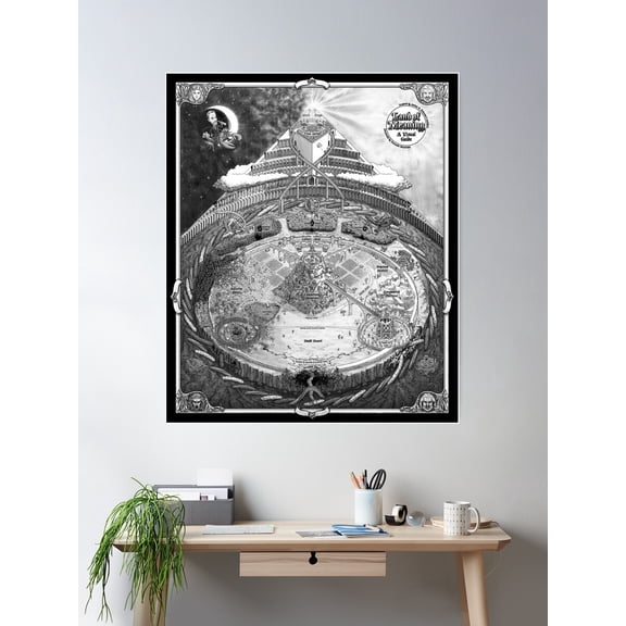 Land Of Meaning Poster Wall Art, Modern Wall Decor For Living Room Bedroom, 16x24 UNFRAMED
