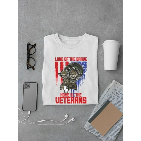 Land Of The Brave T-shirt Men's -SmartPrintsInk Designs