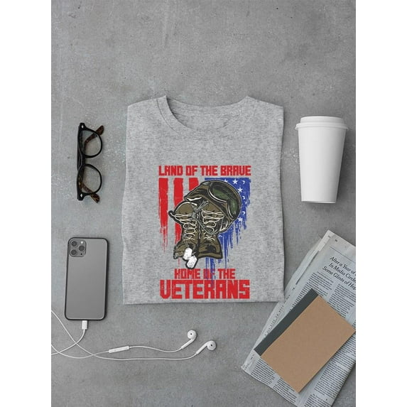 Land Of The Brave T-shirt Men's -SmartPrintsInk Designs