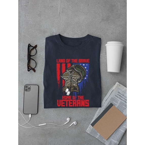 Land Of The Brave T-shirt Men's -SmartPrintsInk Designs