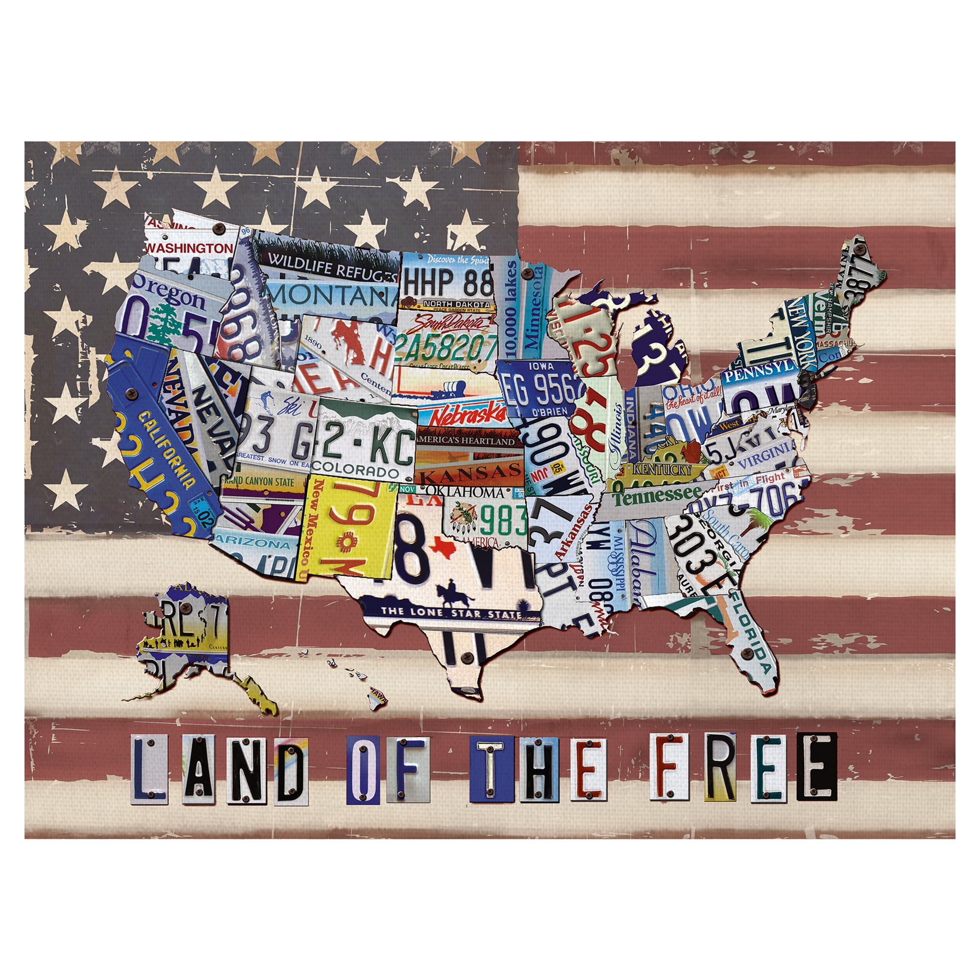 Land Of The Free 3 by Willowbrook Fine Art Canvas Art