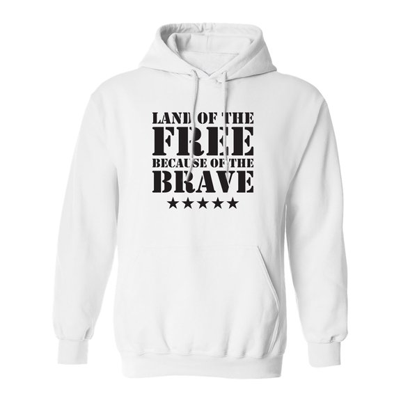 Land Of The Free Adult Hooded Sweatshirt