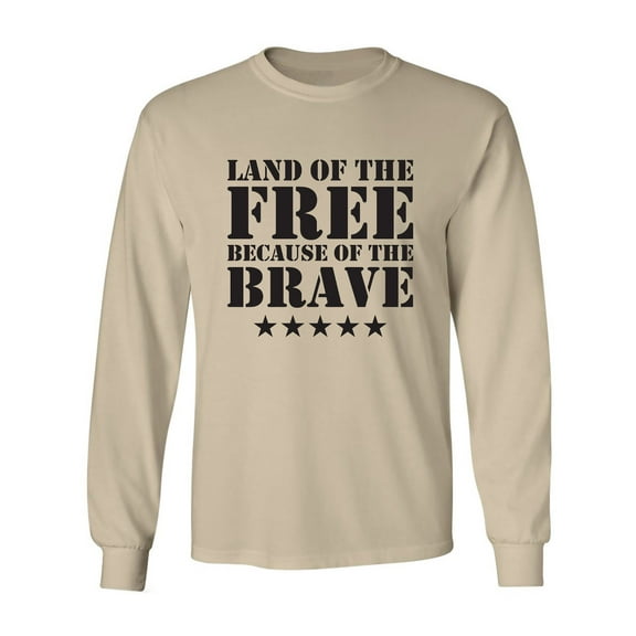 Land Of The Free Adult Long Sleeve T-shirt