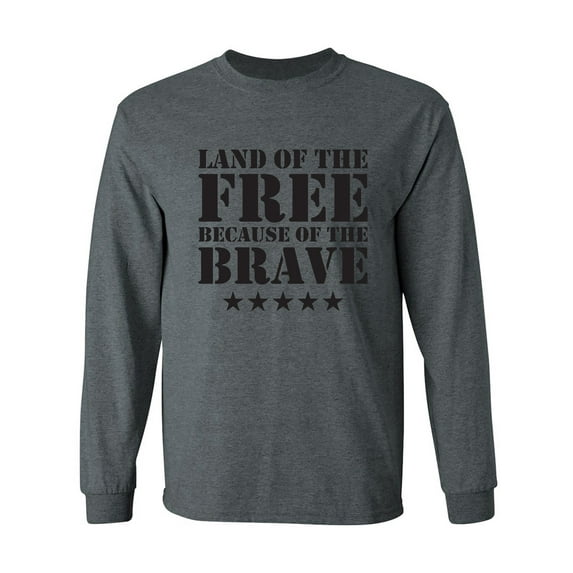 Land Of The Free Adult Long Sleeve T-shirt