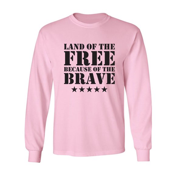 Land Of The Free Adult Long Sleeve T-shirt