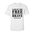 thumbnail image 1 of Land Of The Free Adult Short Sleeve T-shirt, 1 of 4