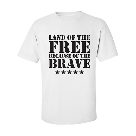 Land Of The Free Adult Short Sleeve T-shirt