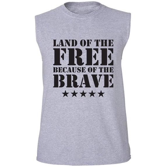 Land Of The Free Adult Sleeveless Tee