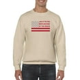 thumbnail image 1 of Land Of The Free Banner Sweatshirt Men -Image by Shutterstock, Male Medium, 1 of 4