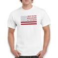 thumbnail image 1 of Land Of The Free Banner T-Shirt Men -Image by Shutterstock, Male 5X-Large, 1 of 4