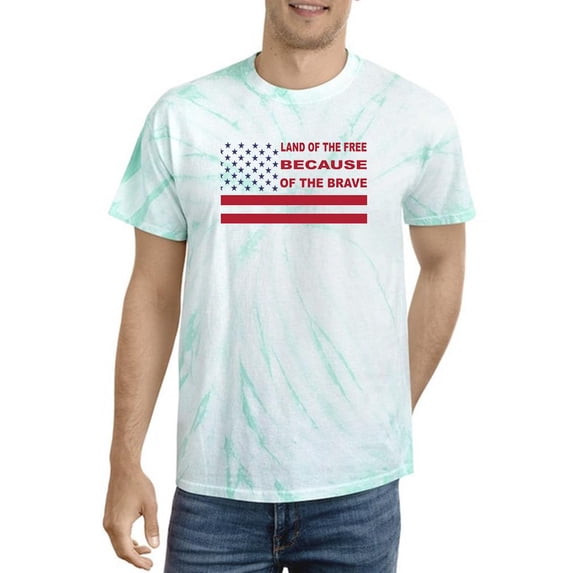 Land Of The Free Banner Tie Dye Cyclone Men -Image by Shutterstock, Male Large
