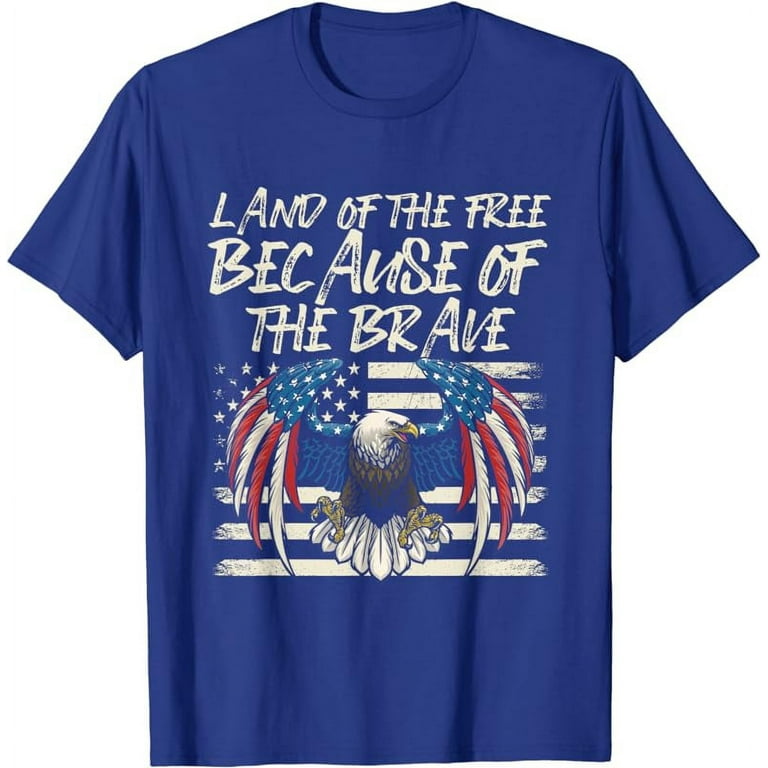 Land Of The Free, Because Of The Brave Memorial Day T-Shirt Land Of The Free, Because Of The Brave Memorial Day T-Shirt