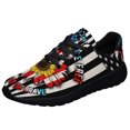 thumbnail image 1 of Land Of The Free Because Of The Brave Shoes Sneakers for Women Men Black Size 9, 1 of 7