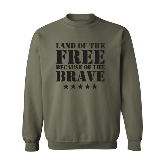 Land Of The Free Crewneck Sweatshirt