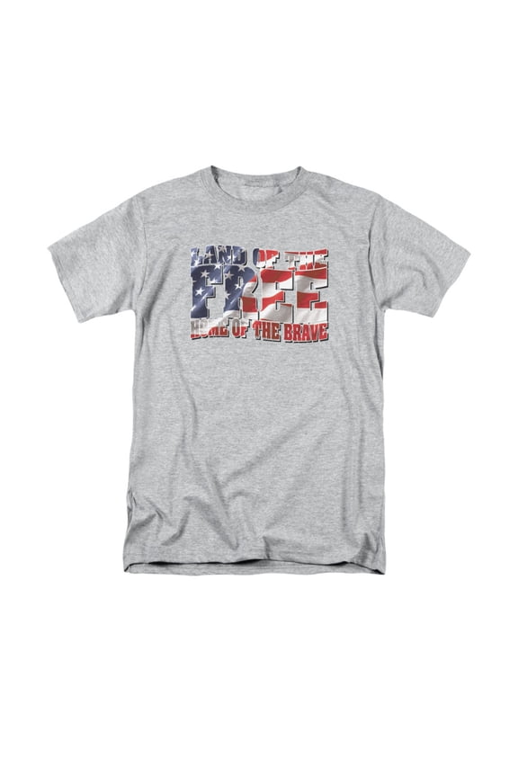 Land Of The Free Home Of The Brave Adult T-Shirt Tee