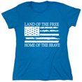 thumbnail image 1 of Land Of The Free Home Sarcastic Humor Novelty Funny Women's Casual Tees, 1 of 3
