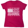 thumbnail image 1 of Land Of The Free Home Sarcastic Humor Novelty Funny Women's Casual Tees, 1 of 3