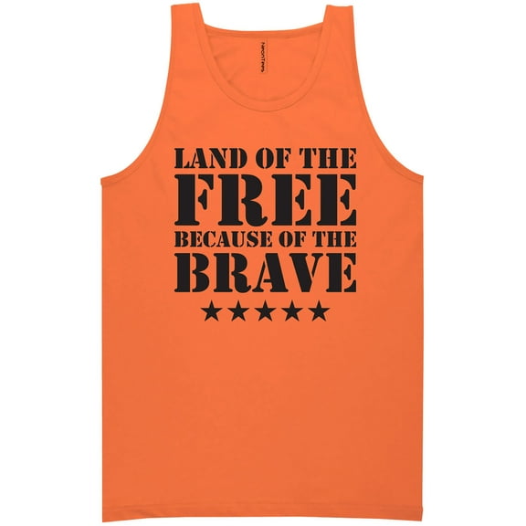 Land Of The Free Neon Tank Top