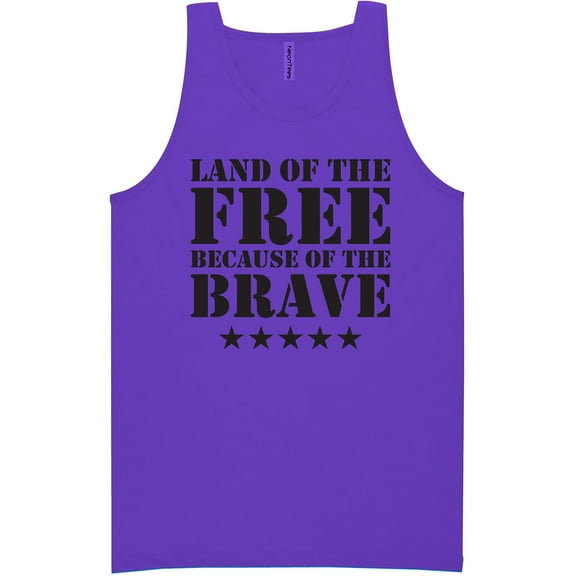 Land Of The Free Neon Tank Top