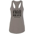 thumbnail image 1 of Land Of The Free Racerback Tank, 1 of 2
