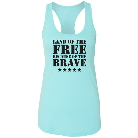 Land Of The Free Racerback Tank