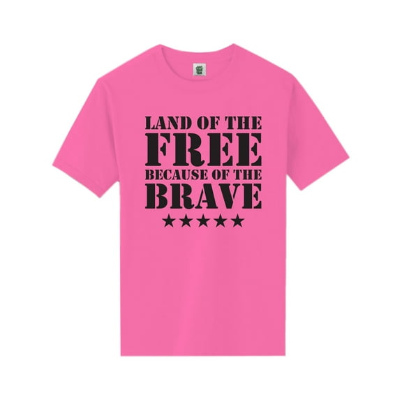 Land Of The Free Short Sleeve Neon T-Shirt