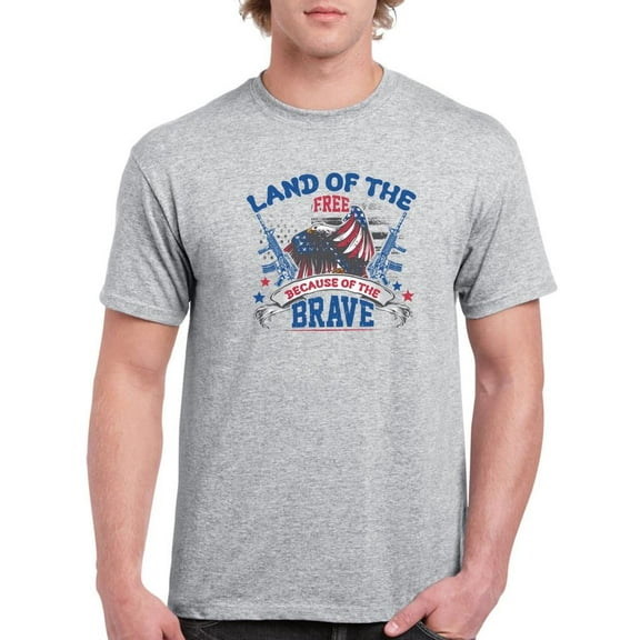 Land Of The Free T-Shirt Men -Image by Shutterstock, Male x-Large