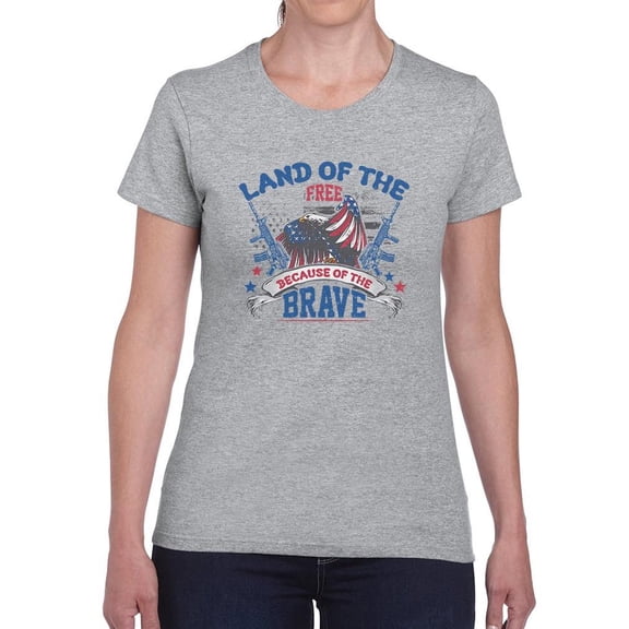 Land Of The Free T-Shirt Women -Image by Shutterstock, Female XX-Large