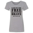 thumbnail image 1 of Land Of The Free Womens crewneck tee, 1 of 2