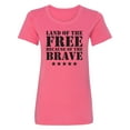 thumbnail image 1 of Land Of The Free Womens crewneck tee, 1 of 2