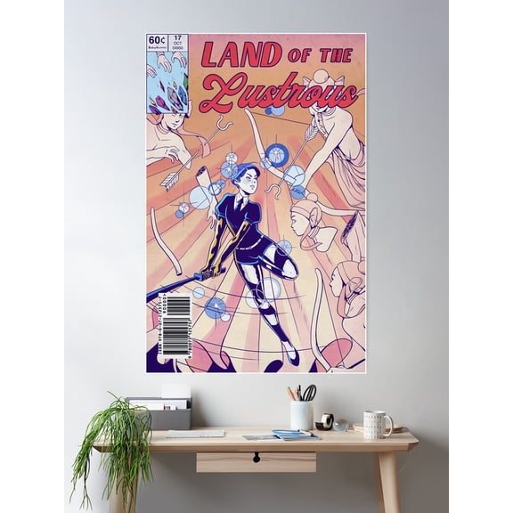 Land Of The Lustrous Retro Comic Cover Poster Wall Art, Modern Wall Decor For Living Room Bedroom, 16x24 UNFRAMED