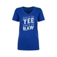 thumbnail image 1 of Land Of The Yee Home Of The Haw Womens V-Neck Tee, 1 of 2