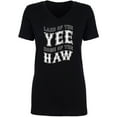 thumbnail image 1 of Land Of The Yee Home Of The Haw Womens V-Neck Tee, 1 of 2