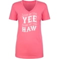 thumbnail image 1 of Land Of The Yee Home Of The Haw Womens V-Neck Tee, 1 of 2