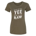 thumbnail image 1 of Land Of The Yee Home Of The Haw Womens crewneck tee, 1 of 2