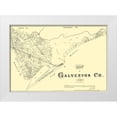thumbnail image 1 of Land Office 32x23 White Modern Wood Framed Museum Art Print Titled - Galveston Texas - Land Office 1879, 1 of 4