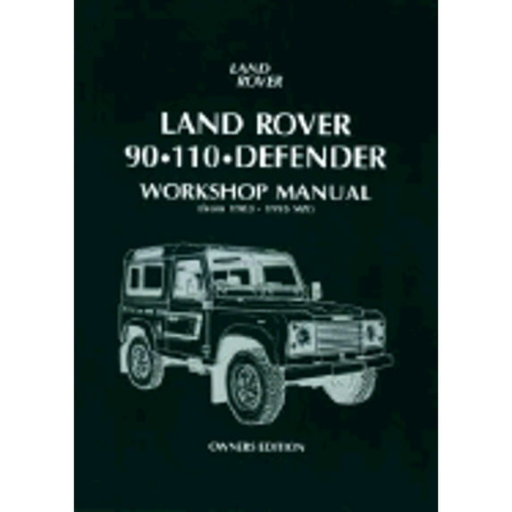 Pre-Owned Land Rover 90 110 Defender Workshop Manual (from 1983-1995 MY) Owners Edition, 9781855203112, 1855203111, Paperback,