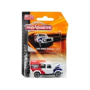 Land Rover Defender 110 White/Red/Blue Above and Beyond Racing Cars 1/60 Diecast Model Car by Majorette