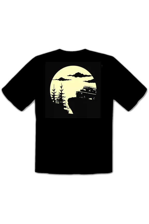 Land Rover Defender 4X4 Car Black T-Shirt -184.