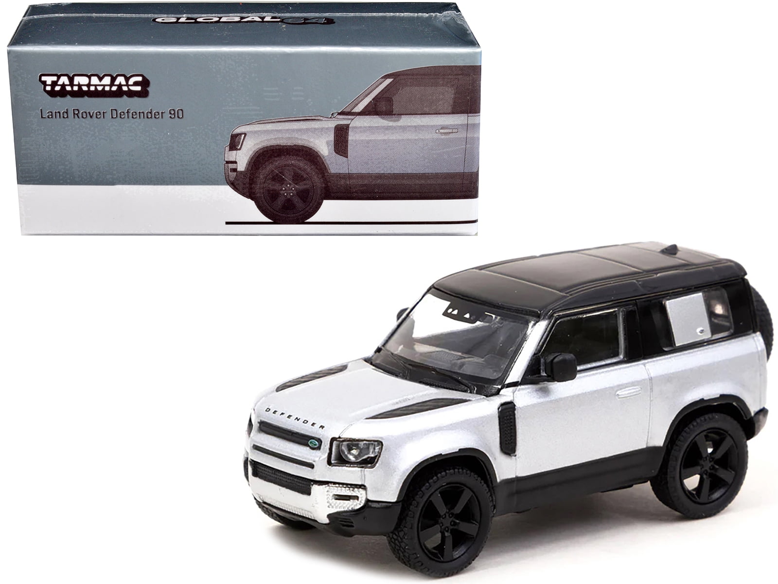 Land Rover Defender 90 Diecast Model 1:64 Metallic Silver - Walmart.com