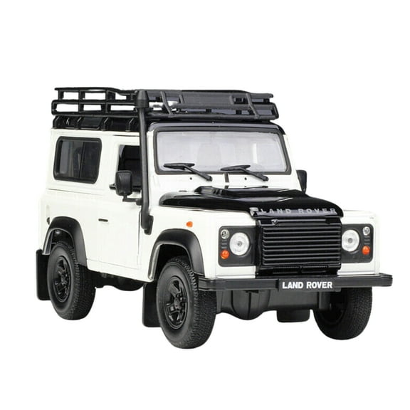 Land Rover Defender Diecast Model 1:24 scale White/Black