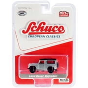 Land Rover Defender Silver "European Classics" Series Limited Edition to 2,400 pieces 1/64 Diecast Model Car by Schuco