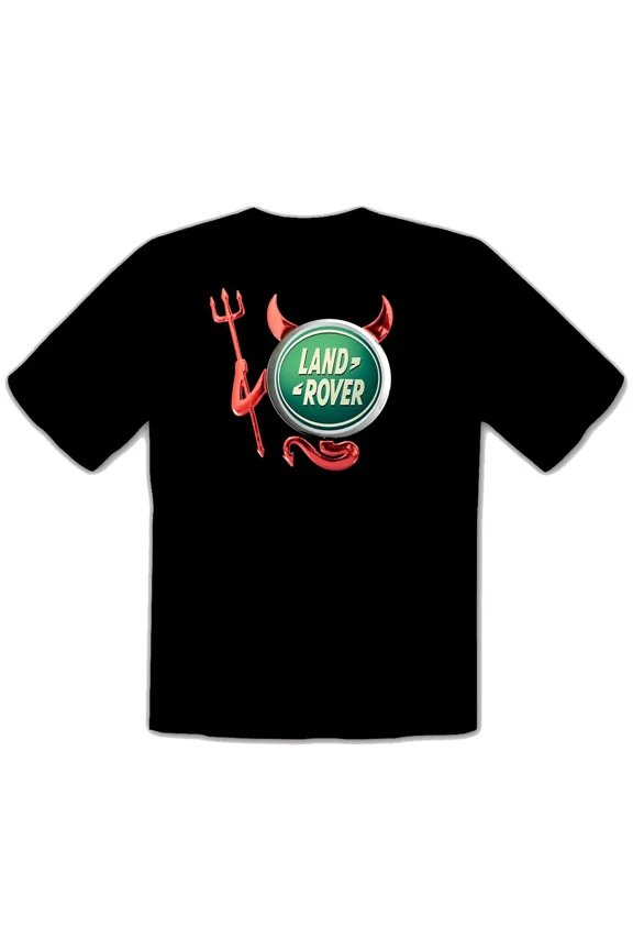 Land Rover Devil Teufel Auto Logo Schwarz T-SHIRT -219