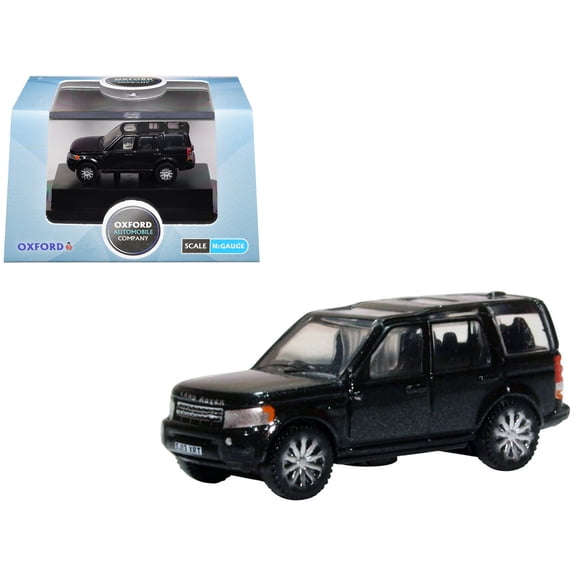 Land Rover Discovery 4 RHD (Right Hand Drive) Santorini Black 1/148 (N) Scale Diecast Model car by Oxford Diecast